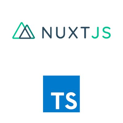Nuxt.js & TypeScript logo